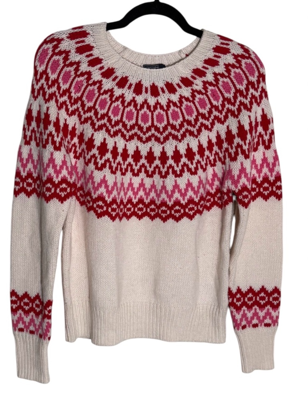 Vineyard Vines Fair Isle-Inspired Wool-Blend Crewneck Sweater size small